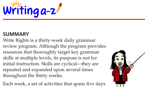 Write Rights: Vừa đọc sách Raz Kids vừa luyện viết, rèn ngữ pháp 